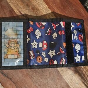 Super Mario Bros Lenticular Hologram Tri-Fold Trifold Wallet Avon USED From 1990